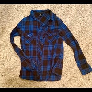 Forever 21 Flannel Button-down
